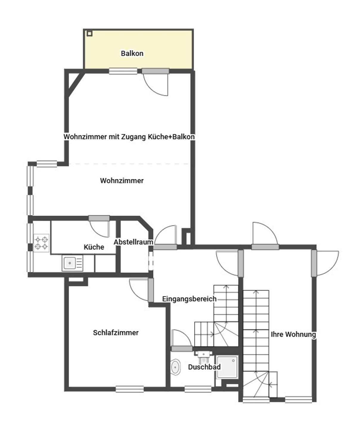 Grundriss 1. Etage